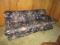 Navy Chinoiserie Custom Upholstered Sofa