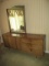 Forward Furniture by Unagusta Mid Century Double Dresser with Offset Mirror