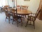 Virginia House Dining Table, Two Leaves, Arm Chair and Five Side Chairs