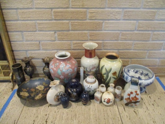 Nice Grouping of Chinoiserie Vases, Ginger Jars and Bowls