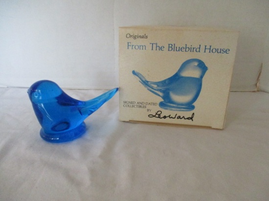 Signed Leoward "Bluebird of Happiness" in Original Box