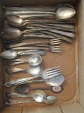 Silverplated Spoons and Relish Forks