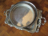 Five Silverplated Trays