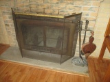 Fireplace Screen and Fireplace Set