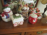 Five Christmas Cookie Jars