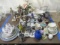 Partial Table Lot-Figurines, Toby Mugs, Glassware, etc.