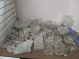 Partial Table Lot-Clear Glassware