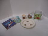 Disney FTD Flower Pot, 2 Books, Elsie Mug, Garfield Mug, etc.