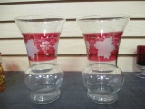 Lustre Glassware (Lot of 2) Vases8