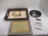 Wood Tray, Painted Pie Plate, Spoon Rest, etc.