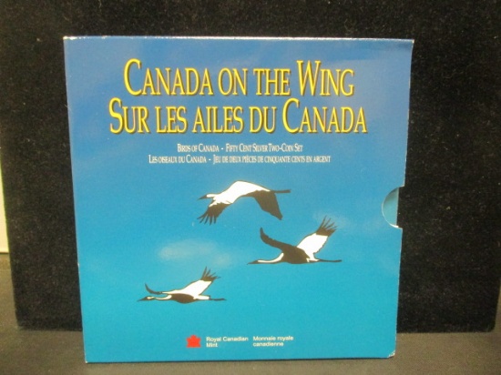 Canada on the Wing Fifity Cent Silver 2 Coin Set