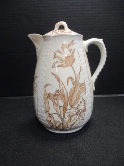 Vintage French Richards Co. Ironstone Coffee Pot