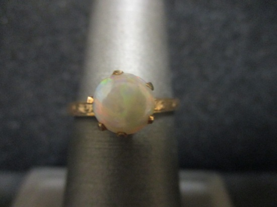 10k Gold Opal Ring in Antique Setting