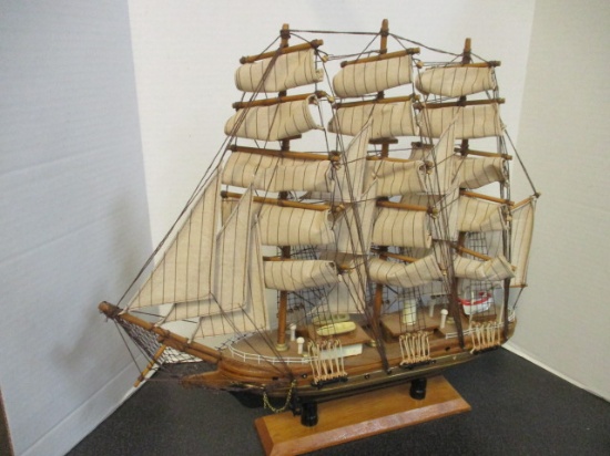 Wood Model Tall Sailing Ship