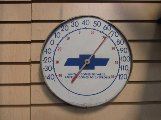 Ohio Thermometer Co. Jumbo Dial "Chevrolet" Thermometer
