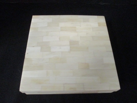 Wood Bone Tile Covered Box