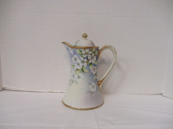 Hand Painted Porcelain Coffee/Chocolate Pot