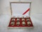 Set of 12 Brass Napkin Rings in box