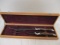 Carving Set with Wood Handles in Box