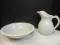 McCoy Stoneware Bowl and Pitcher