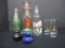 Mari-Gold Diary Milk Bottle, Old Soda Bottles, Elf Shot Glasses and Miniature