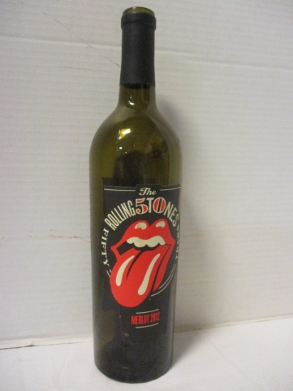 The Rolling Stones 50th Anniversary (2012) Wine Bottle