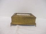 Vintage Brass Jewelry Box