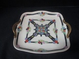 Handpainted Square Plate Made in Japan