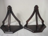 Pair of Wood Wall Sconces