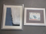 2 Framed Abstract Art
