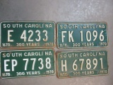 4 1670-1970 SC Car Tags