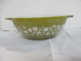 Vintage Pyrex Green Spring Blossom Cinderella Mixing Bowl