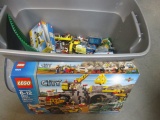 Tote of LEGO Building Blocks with Instruction Booklets