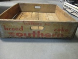 Old Southern Bread Cake Wooden Crate