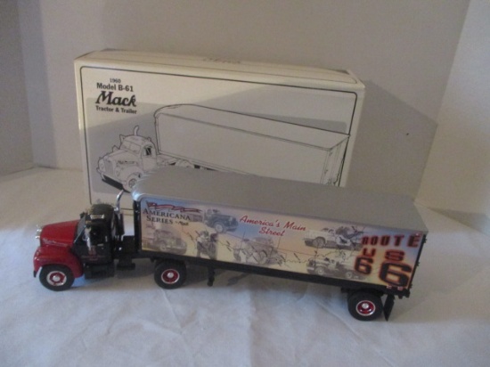 First Gear Route 66 1960 Model B-61 Mack Tractor Trailer