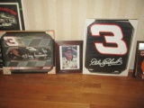 3 Dale Earnhardt Framed Pictures- 2 Prints and 1 Photo
