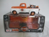 Harley Davidson Die Cast by Maisto- 1948 Ford F-1 Pickup and 1948 FL Panhead