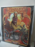 Framed Lady on Vintage Harley Puzzle