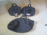 3 Harley Davidson Travel Bags w/ Rain Gear