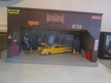 Muscle car Lighted Garage Display with 1957 Danbury Mint Drag Car