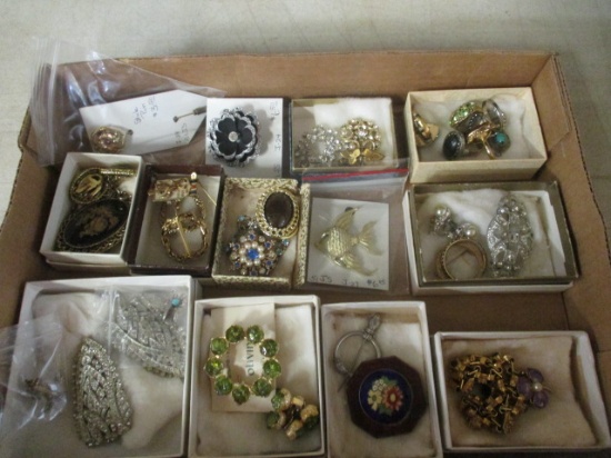 Vintage Brooches, Earrings and Rings