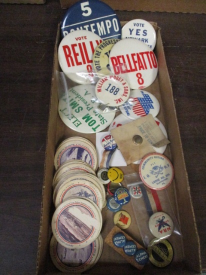 Vintage Political and Civic Group Buttons