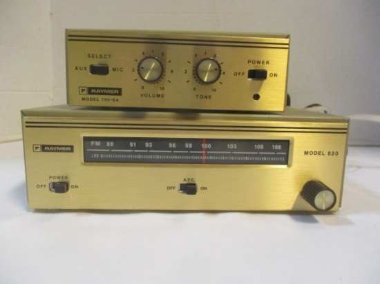 Raymer Vintage Electric Radio Model #820 and Sound Model #790-6A