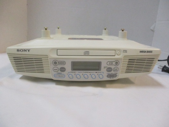 Sony Under-Cabinent Kitchen CD Player and Clock Radio