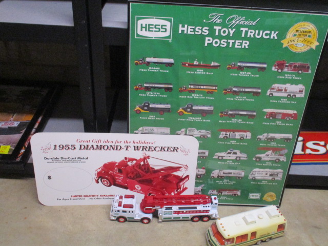 Framed Hess Millennium Edition Toy Truck Poster Proxibid