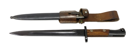 Excellent Yugo M48 Mauser Bayonet with Matching Scabbard & Frog