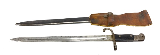 Original Argentine M1909 Second Pattern Sword Bayonet by Weyersberg and Scabbard & Frog