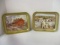 2 Coca-Cola Zanesville, Ohio Scenes Metal Trays by Lesley Cope