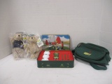 Lot of Golf Collectibles - 2 Masters Bears, Masters Fanny Pack, John Deere