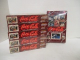 Six Sealed Boxes of 1993 Coca-Cola Collector Cards
